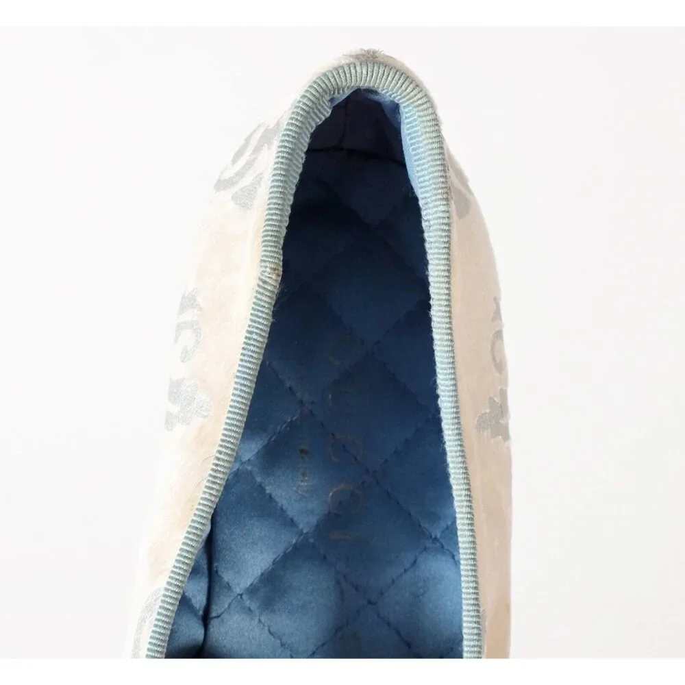 Vintage Tom Ford GUCCI sz 5 loafers flat shoes velvet gray damask - Picture 2 of 8